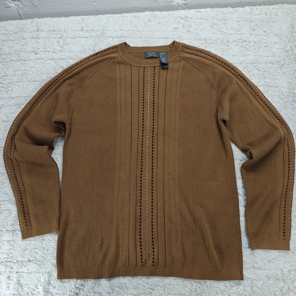 VTG‎ 90s Crazy Horse Liz Claiborne Mens L Sweater Grandpa Core Country Grunge